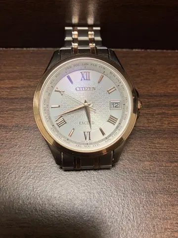 CITIZEN EXCEED 손목시계 실버/로즈 골드 새상품급