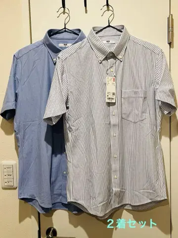 새상품급, 새상품 UNIQLO 드라이 노아이론 저지 셔츠 2벌 세트