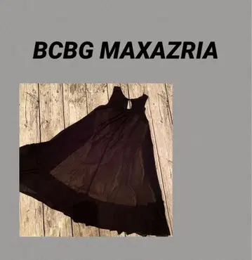 BCBG 레이어드 슬리브리스 네트 미니 드레스