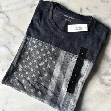 택 포함 새상품 BANANA REPUBLIC 미국 국기 T셔츠 XL