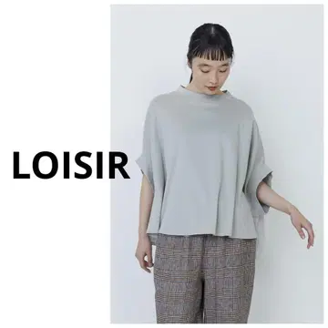 새상품급 LOISIR 로와지르 이소재 콤비 판초 블라우스 티셔츠