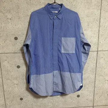 [레어] UNIQLO 질 샌더 스트라이프 패턴 M 사이즈 긴팔 셔츠