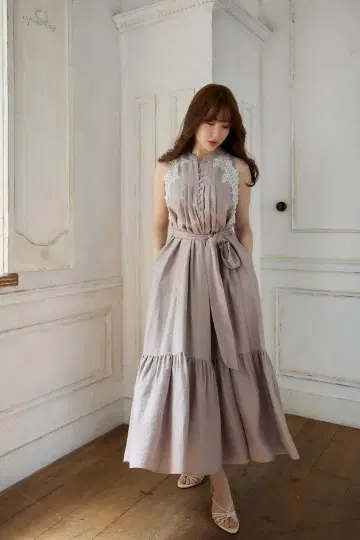 Notting Hill Belted Dress vintage rose