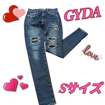 GYDA 데미지 가공 스키니 데님 S 사이즈 여성용