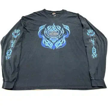 HARLEY DAVIDSON 할리데이비슨 블루 프레임 롱T