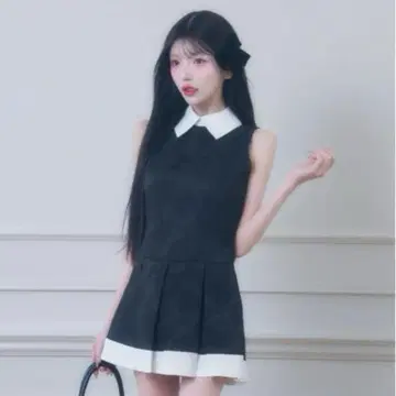 BELEAR MIMI 자카드 플리츠 원피스
