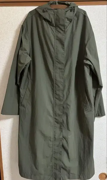 무인양품 발수 후드 부착 스프링 코트