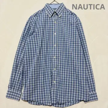 NAUTICA 체크 셔츠 긴팔 버튼 다운 노티카