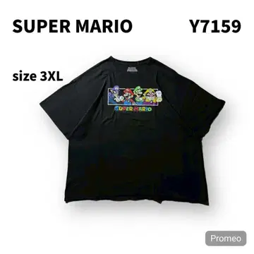 [즉시 구매 OK] SUPER MARIO 반팔 티셔츠 사이즈 3XL 블랙