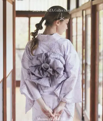 2025 YUKATA 연보라 유카타 오비 메종 드 플뢰르