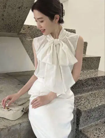 anuans 아뉴앙스 시어 루뱅 블라우스 아이보리