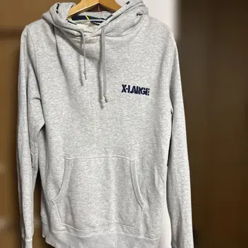 XLARGE 그레이 후드 부착 후드티