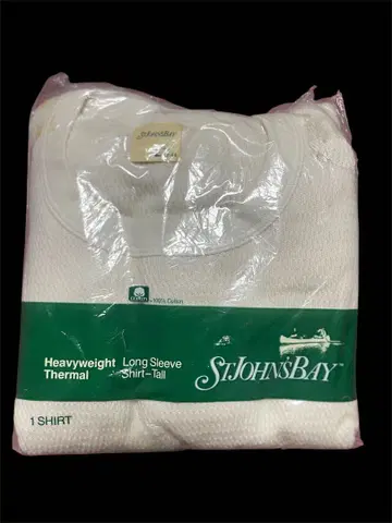 St. John's Bay 헤비 웨이트 써멀 긴팔 셔츠 데드스탁