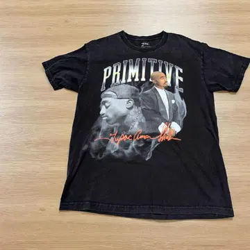 [ Primitive x Tupac ] 스케이트보드 티셔츠 L 프린트 티