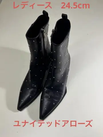 유나이티드 애로우즈 여성용 숏부츠 스터드 새상품급