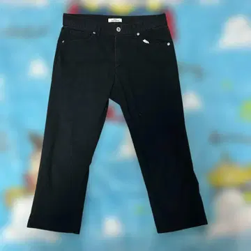 블랙 데님 팬츠 허리 76cm