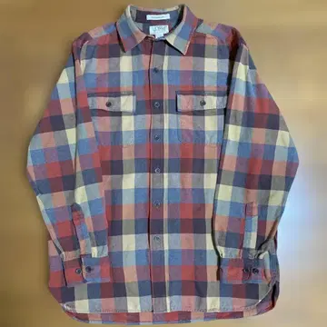L.L.Bean 엘엘빈 체크 무늬 플란넬 셔츠 M-REG