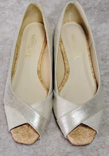 [ 3566 ] LE TALON 웨지솔 샌들 23.5cm