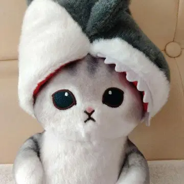 모프샌드 mofusand 포테타마 봉제인형 깨물어 무는 상어냥 그레이