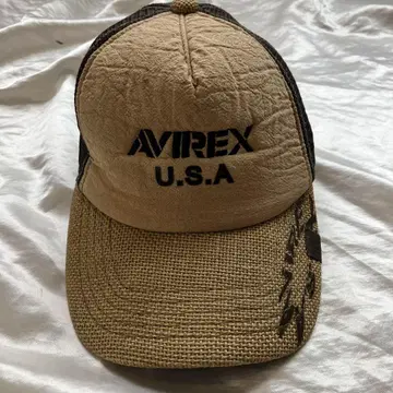아비렉스 AVIREX 메쉬 캡 베이지/블랙