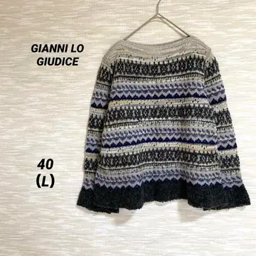 GIANNI LO GIUDICE 보트넥 스웨터 [L] 레이어드 0577