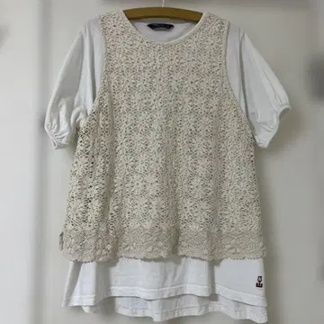 DSC* 레이스 베스트 티셔츠