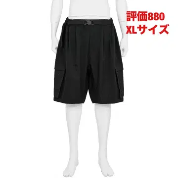 FUNCTIONAL CARGO POCKET SHORTS BLACK