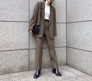 MOUSSY 셋업 자켓 팬츠 체크
