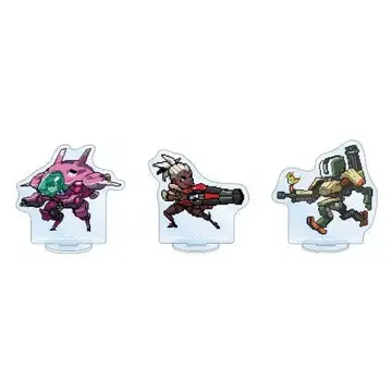 [덤 포함] 오버워치 2 트레이딩 픽셀 아트 아크릴 스탠드