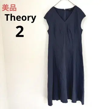 새상품급 Theory 스트레치 원피스 네이비 SEAMED DRESS