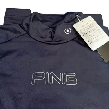 새상품 M 사이즈 PING 긴팔 하이넥 셔츠 블랙