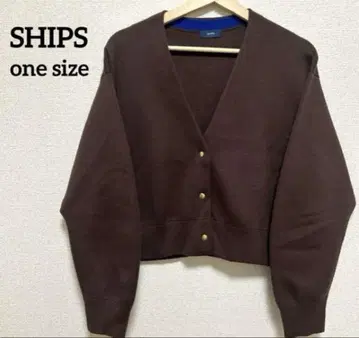 새상품급 SHIPS 쉽스 골드 버튼 긴팔 가디건