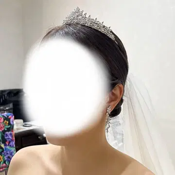 결혼식 티아라 귀걸이 헤드 액세서리