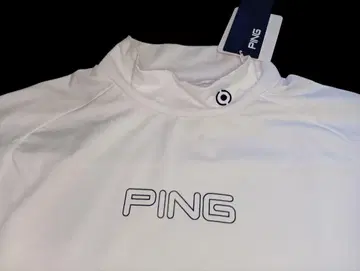 새상품 M 사이즈 PING 긴팔 하이넥 셔츠 화이트
