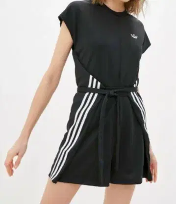 미사용품 아디다스 adidas 3 스트라이프 점프 수트