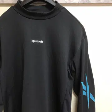새상품급 Reeboc 리복 모크넥 긴팔 티셔츠 남성용 M 블랙