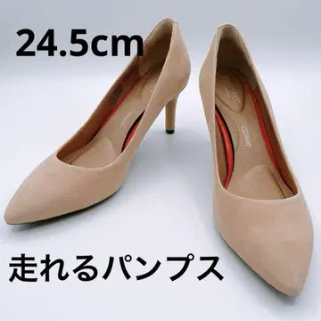 락포트 24.5cm 펌프스 스틸레토 스웨이드