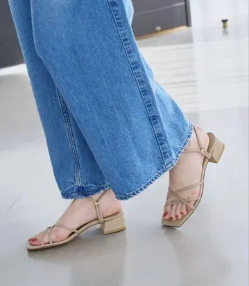 LE TALON 3.5cm 스퀘어 2WAY 샌들