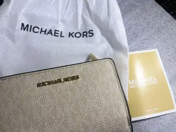 [미사용 새상품] MICHAEL KORS 접이식 지갑 베이지