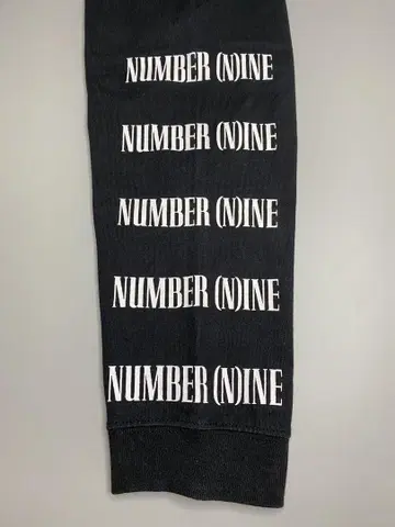 NUMBER (N)INE 긴팔 티셔츠 블랙 cotton100 긴팔 T