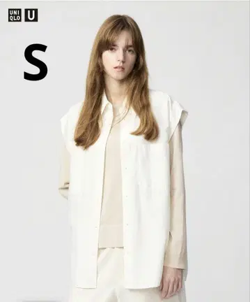 UNIQLO U 롱 셔츠/슬리브리스 NATURAL S