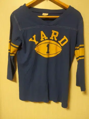 Champion YARD 1 풋볼 T셔츠 L 네이비