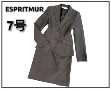 새상품급 에스프리 뮬 스커트 수트 7호 S 그레이 봄/여름
