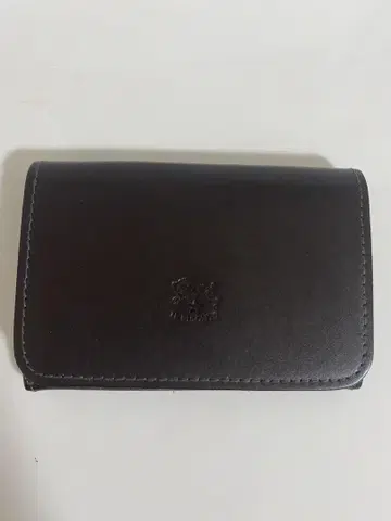 일비종떼 다크 브라운 가죽 명함지갑 반지갑