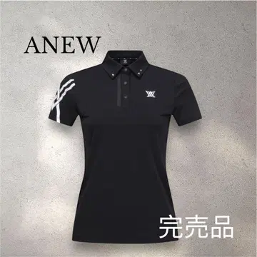 완판템 택 포함 새상품 M 사이즈 ANEW 여성용 피케 셔츠 블랙