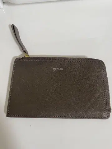genten 브라운 가죽 프래그먼트 케이스