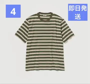 AURALEE 25AW GRADIENT STRIPE JERSEY TEE