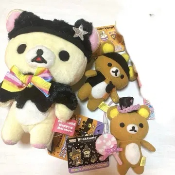 산에이엑스 리락쿠마 레어 봉제 인형 3개 레어템 묶음 판매