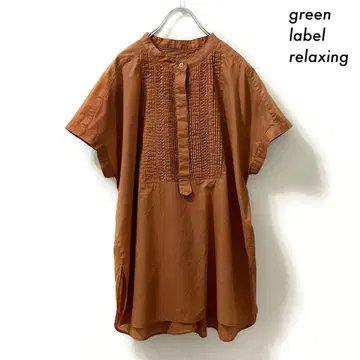 green label relaxing 핀턱 블라우스 반팔 2022 SS
