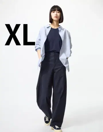 UNIQLO 저지 배럴 레그 팬츠 XL